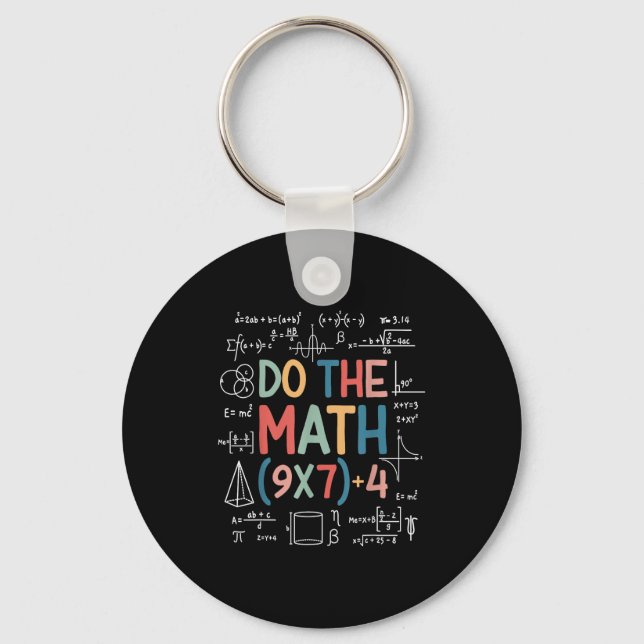 Porte-clés Do The Math 67 Meme Funny Six Seven Math Teacher M (Recto)