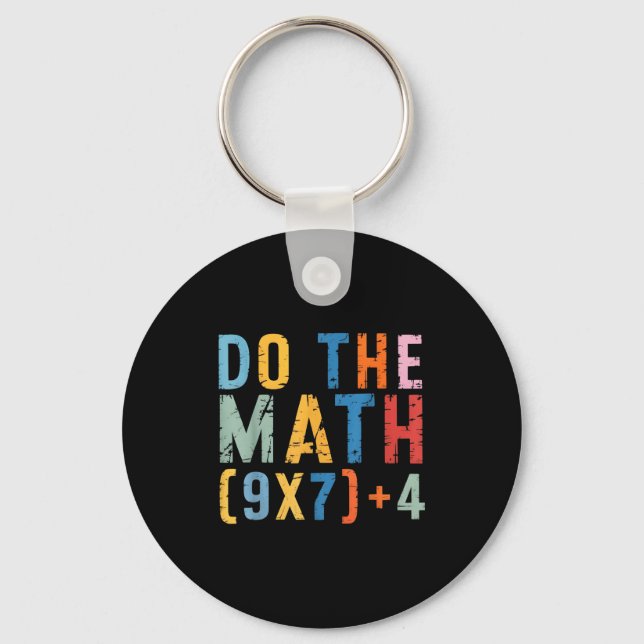 Porte-clés Do The Math 67 Meme Funny Six Seven Men Women Teac (Recto)