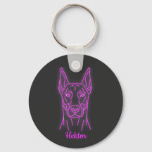 Doberman Personnalisé Néon Glow Personnalisé