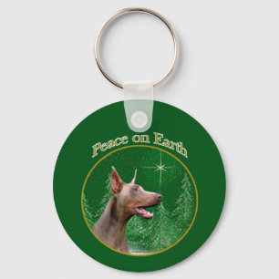 Porte-clés Doberman Pinscher (isabella) Paix