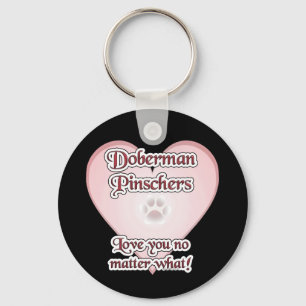 Porte-clés Doberman Pinscher Love, Love Doberman, Love dobie