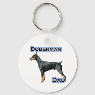 Porte-clés Doberman Pinscher Papa 4 - Porte - clé