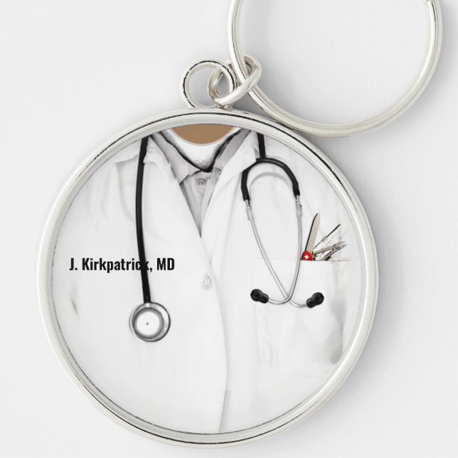 Porte-clés Docteur Cadeau personnalisé (Devant)
