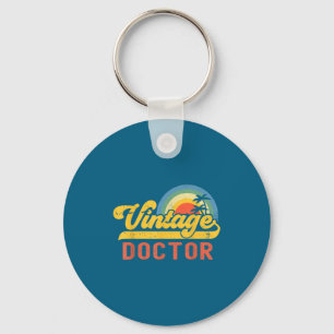 Porte-clés Docteur Vintage Sunset Profession Art Rétro