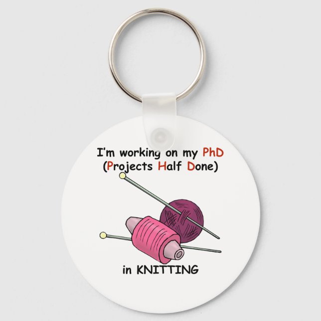 Porte-clés Doctorat en Tricot (Recto)