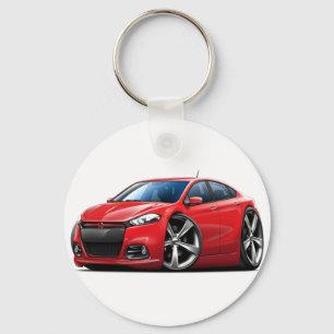 Porte-clés Dodge Dart Grill Car rouge-noir