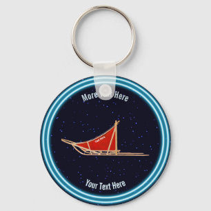 Porte-clés Dog Sled On Stars