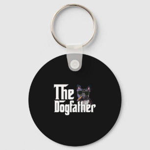 Porte-clés Dogfather French Bulldog Fun Chien Propriétaire Ch
