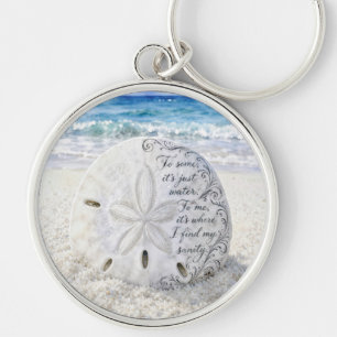 Porte-clés Dollar de Sable avec Citation Inspirante