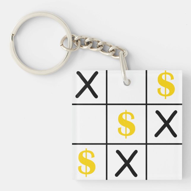 Porte-clés Dollar Tic Tac Toe (Devant)