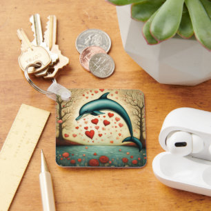 Porte-clés Dolphin Love 3