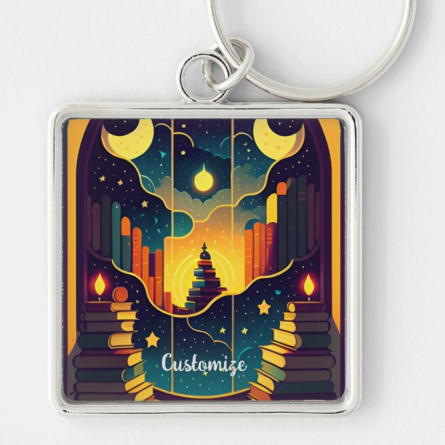 Porte-clés Domaine Magique Des Livres (Devant)