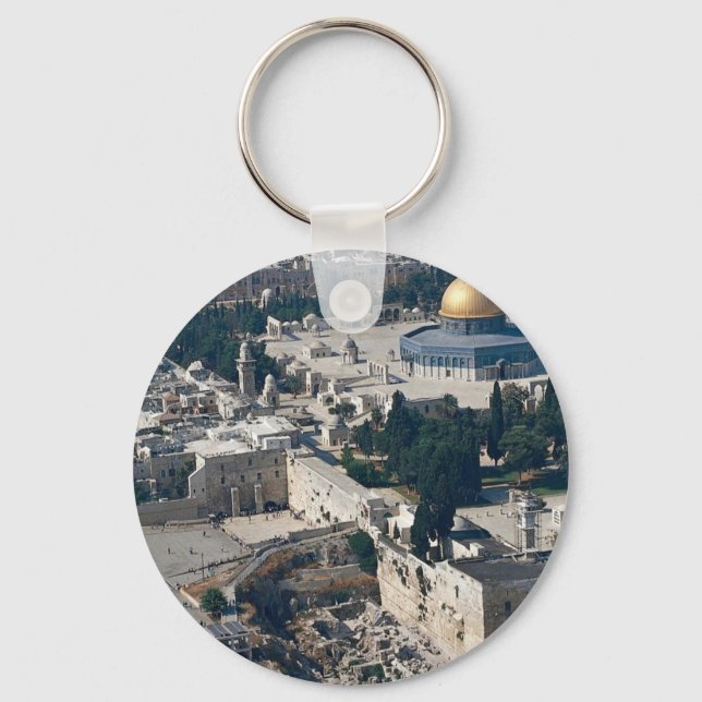 Porte-clés Dôme du Rocher, vieille ville Jérusalem, Israël (Recto)