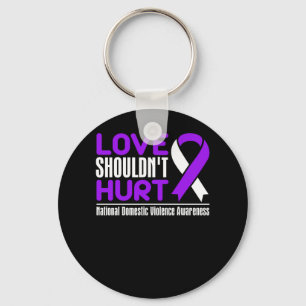 Porte-clés Domestic Violence Awareness - Love Shouldn't Hurt