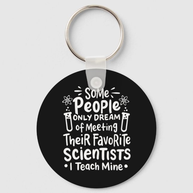 Porte-clés Don de scientifique | J'Enseigne les scientifiques (Recto)