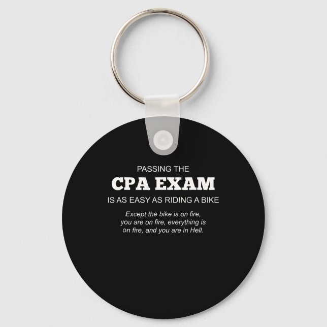 Porte-clés Don d'examen CPA d'expert-comptable agréé (Recto)