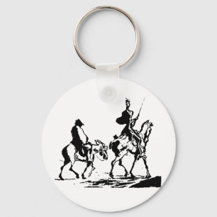 Porte-clés Don don Quichotte et Sancho Panza