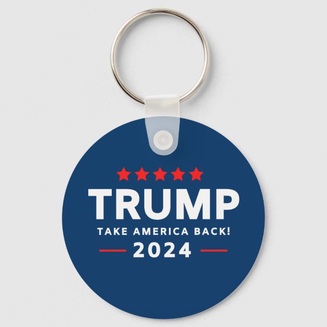 Porte-clés Donald Trump 2024 et l'Amérique (Recto)