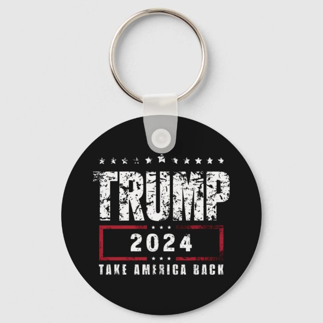 Porte-clés Donald Trump 2024 redonne l'élection américaine (Recto)