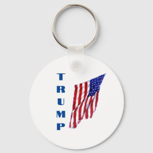 Porte-clés Donald Trump American Flag Pop Art