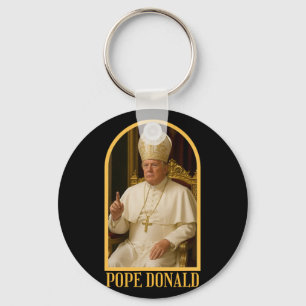Porte-clés Donald Trump Pape Trump Satire politique Funn