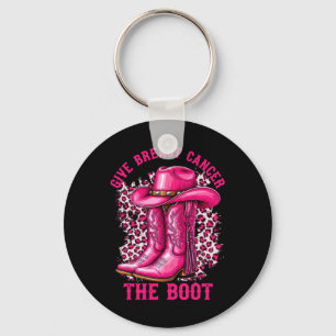 Porte-clés Donner Le Cancer Du Sein L'Initiale Cowgirl Cancer