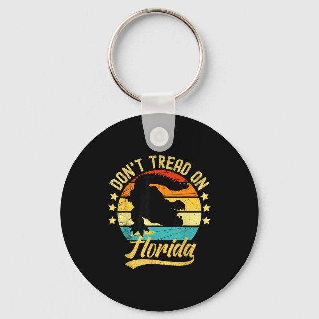 Porte-clés Don't Tread On Florida Alligator  (Recto)