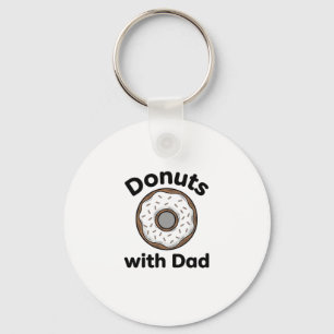 Porte-clés Donuts avec Papa Design de T-shirt Donut Vintage_1