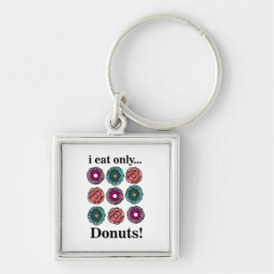 Porte-clés Donuts Je Ne Mange Que Des Donuts