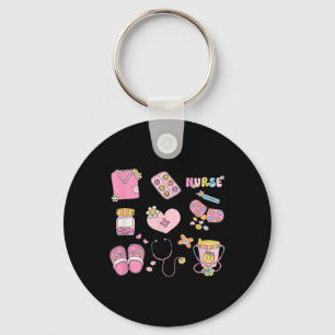 Porte-clés Doodles de profession infirmière Co. Nurse Doodles
