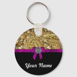 Porte-clés Doré et noir