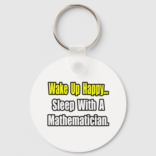 Porte-clés Dormir avec un mathématicien (Recto)