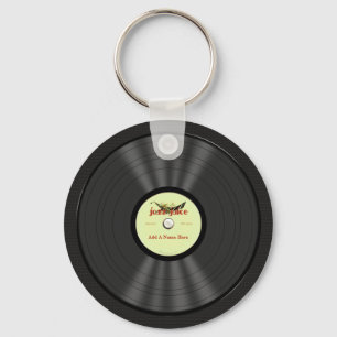 Porte-clés Dossier de vinyle de jazz personnalisé