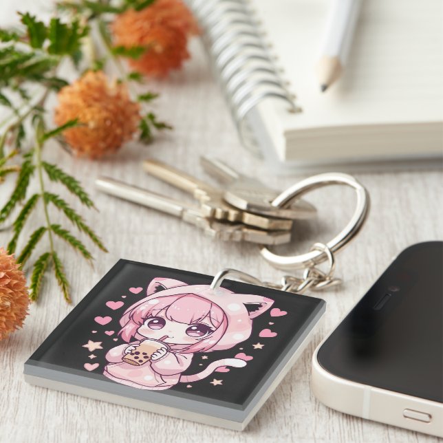 Porte-clés Douce Humeur Chibi (Devant Droit)
