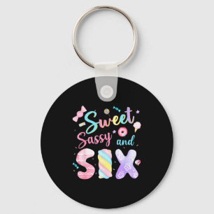Porte-clés Douce Sy et six Anniversaire 6ème Anniversaire Fil