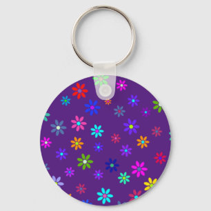 Porte-clés Douche à fleurs - motif de couleur 1