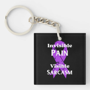 Porte-clés Douleur invisible Sarcastique