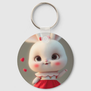 Porte-clés Doux lapin