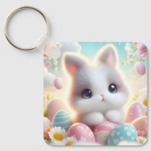 Porte-clés Doux œufs de Pâques pastel Kawaii
