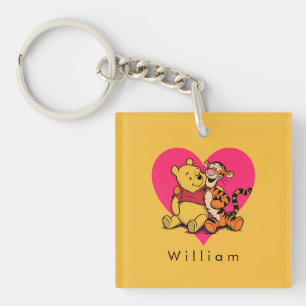 Porte-clés Doux Winnie l'ourson et Tigger