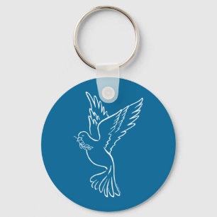 Porte-clés Dove de la paix