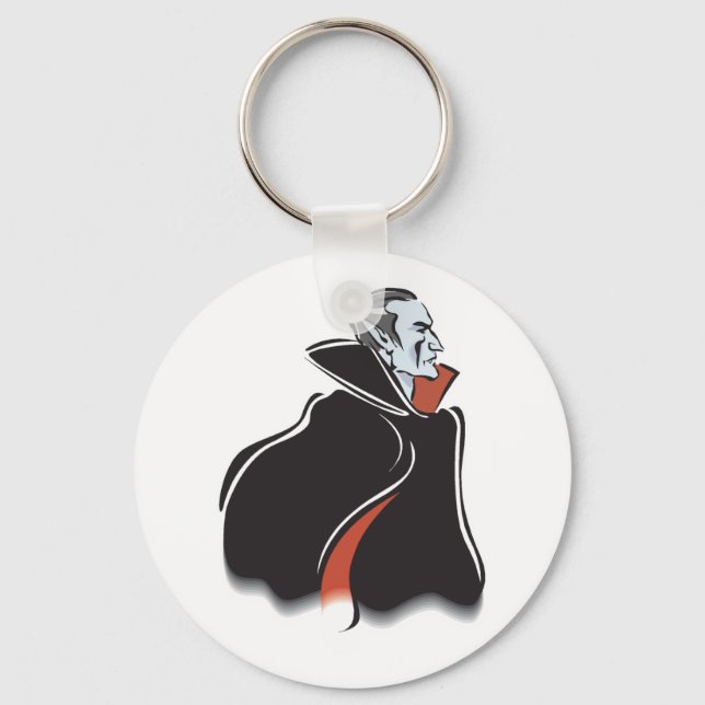 Porte-clés dracula vampire effrayant (Recto)