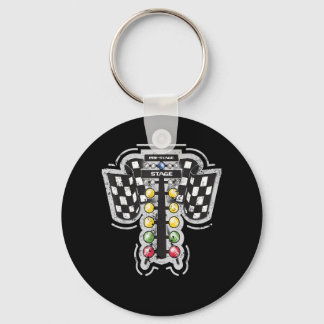 Porte-clés Drag Racing Feux d'arbre de Noël Drag Racing T Sh