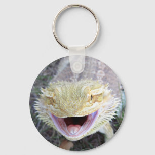 Porte-clés Dragon barbu heureux superbe