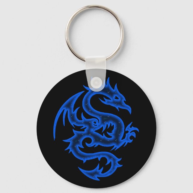 PORTE-CLÉS DRAGON BLEU (Recto)
