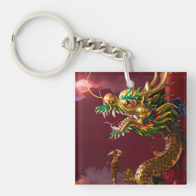 Porte-clés dragon chinois (Devant)