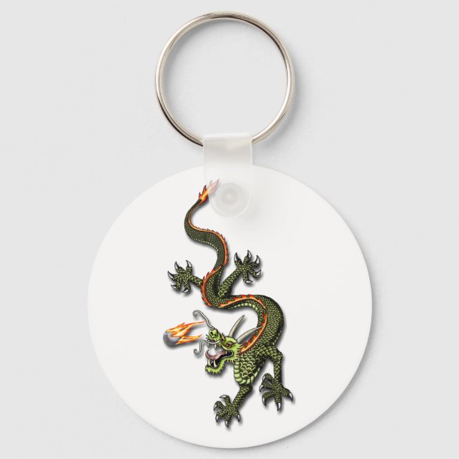Porte-clés Dragon chinois et Pearl (Recto)