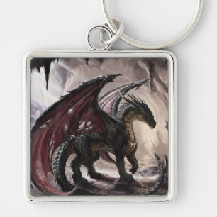 Porte-clés Dragon Dans La Caverne