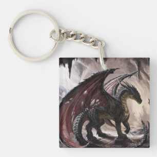 Porte-clés Dragon Dans La Grotte
