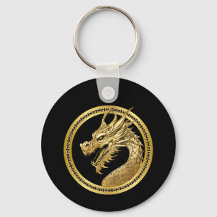 Porte-clés Dragon d'or